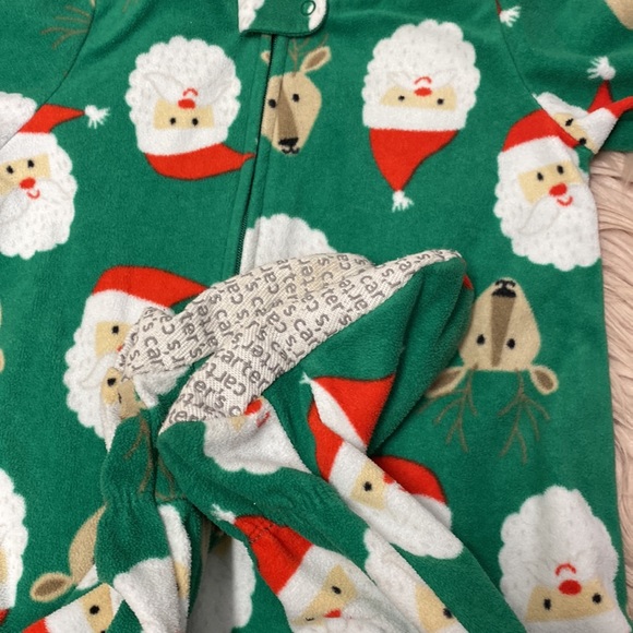 Santa and Reindeer Fleece Pjs - Picture 2 of 2